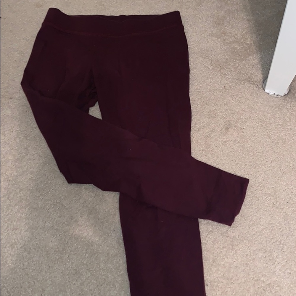 aerie maroon chill play move leggings